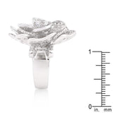 Large Flower Cubic Zirconia Cocktail Ring - JGI - Flyclothing LLC