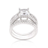 Princess Cut Cubic Zirconia Triple Bridal Set - JGI - Flyclothing LLC