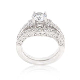 Art Deco Round Cut Bridal Set - JGI - Flyclothing LLC