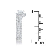 Art Deco Princess Cut Bridal Set - JGI - Flyclothing LLC