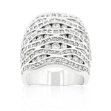 Cubic Zirconia Pave Abstract Ring - JGI - Flyclothing LLC