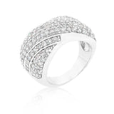 Pave Overlap Diagonal Ring - JGI - Flyclothing LLC