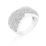 Pave Overlap Diagonal Ring - JGI - Flyclothing LLC