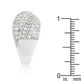 Pave Overlap Diagonal Ring - JGI - Flyclothing LLC