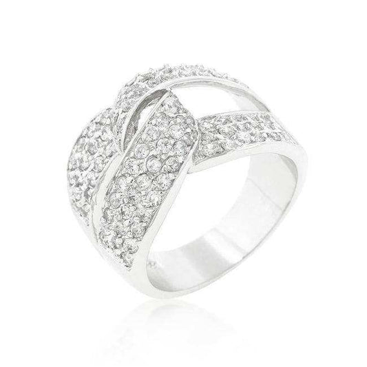 Cubic Zirconia Knot Ring - JGI - Flyclothing LLC