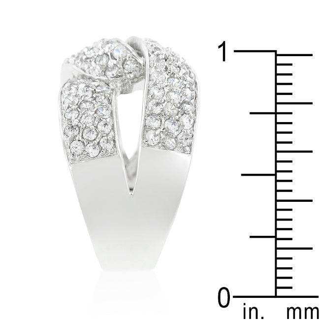 Cubic Zirconia Knot Ring - JGI - Flyclothing LLC