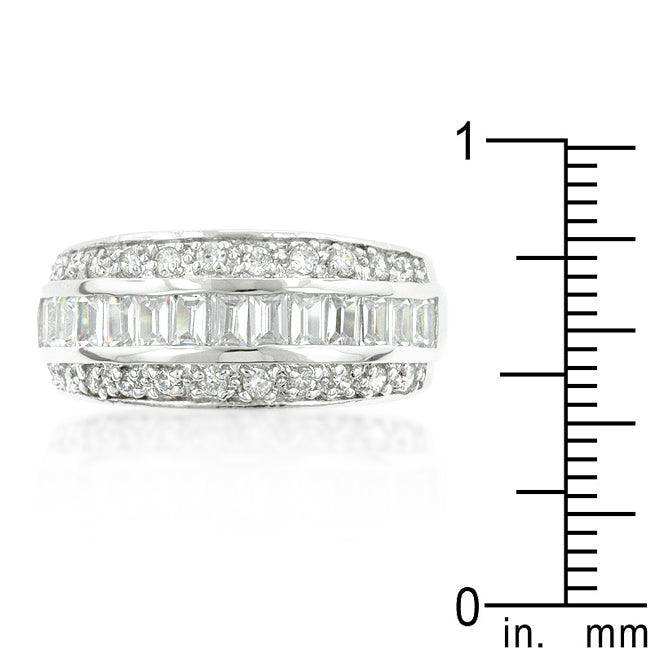 3-Row Cubic Zirconia Band - JGI - Flyclothing LLC