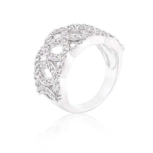 Cubic Zirconia Circular Ring - JGI - Flyclothing LLC