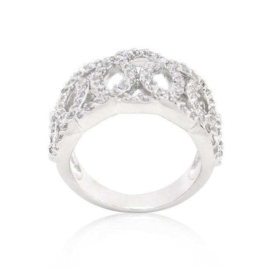 Cubic Zirconia Circular Ring - JGI - Flyclothing LLC