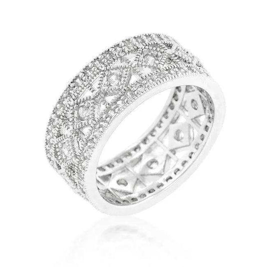 Simple Classic Cubic Zirconia Band - JGI - Flyclothing LLC
