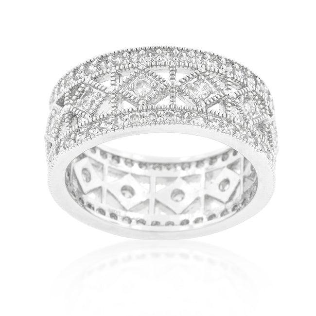 Simple Classic Cubic Zirconia Band - Flyclothing LLC