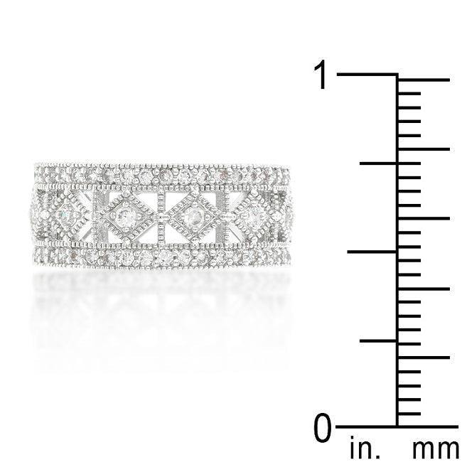 Simple Classic Cubic Zirconia Band - Flyclothing LLC