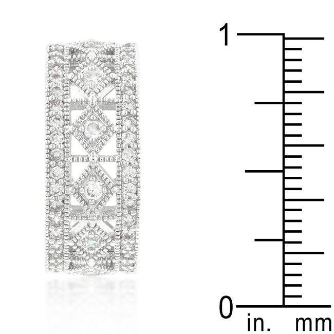 Simple Classic Cubic Zirconia Band - Flyclothing LLC