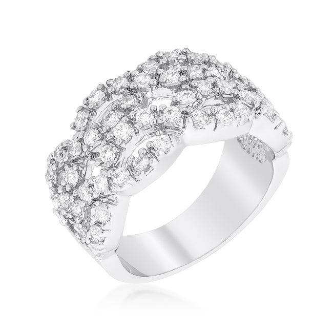 Braided CZ Cocktail Ring - JGI - Flyclothing LLC