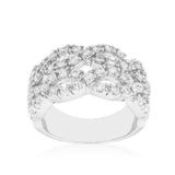 Braided CZ Cocktail Ring - JGI - Flyclothing LLC