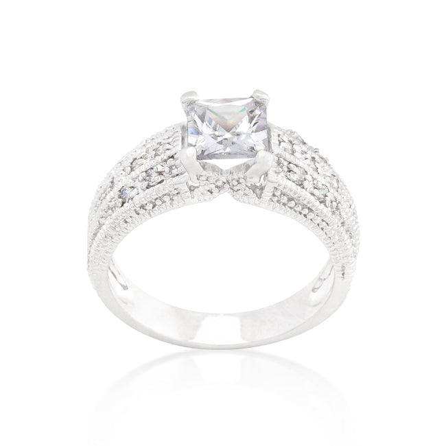 Cubic Zirconia Princess Cut Ring - JGI - Flyclothing LLC