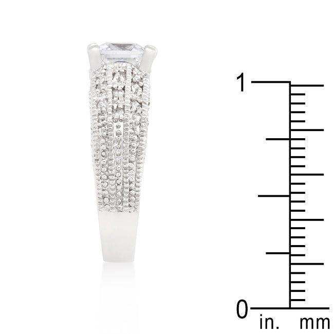 Cubic Zirconia Princess Cut Ring - JGI - Flyclothing LLC