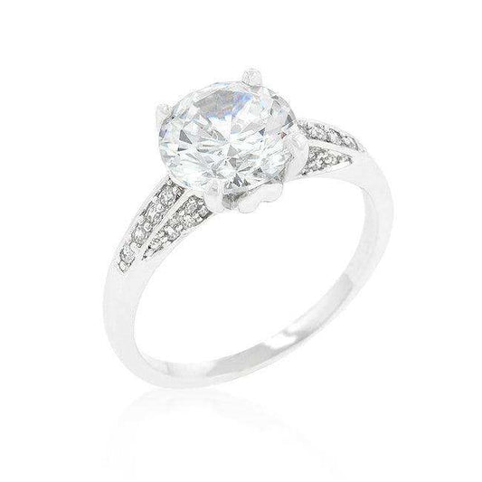 Contemporary Engagement Ring with Large Center Stone - JGI - Flyclothing LLC