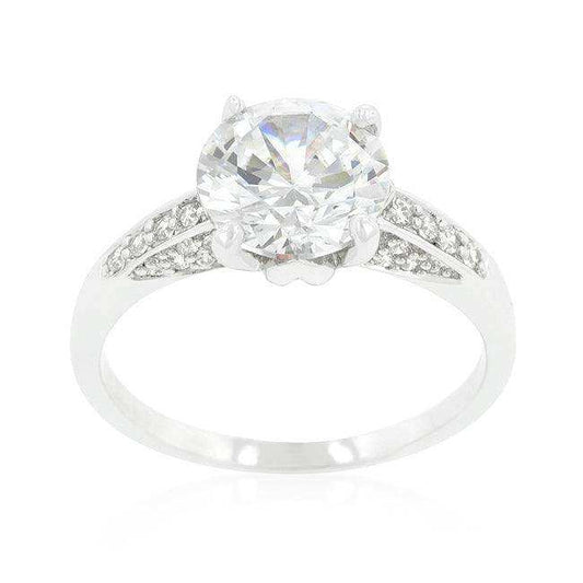 Contemporary Engagement Ring with Large Center Stone - JGI - Flyclothing LLC