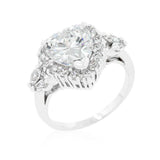 Heart Halo Engagement Ring - JGI - Flyclothing LLC