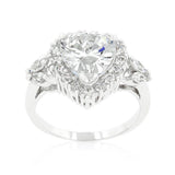 Heart Halo Engagement Ring - JGI