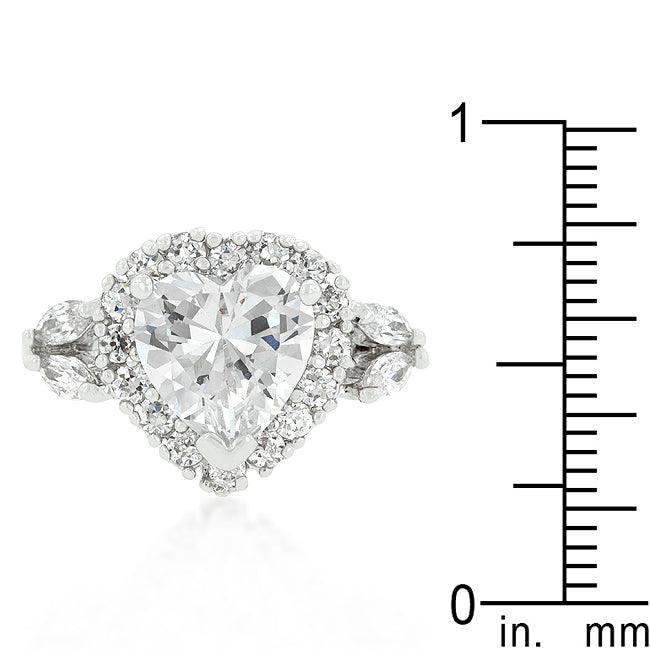 Heart Halo Engagement Ring - JGI - Flyclothing LLC
