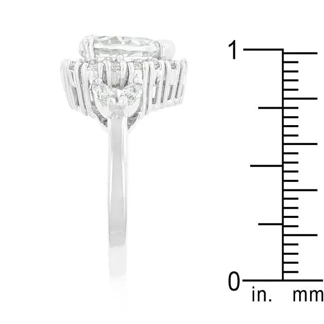 Heart Halo Engagement Ring - JGI - Flyclothing LLC