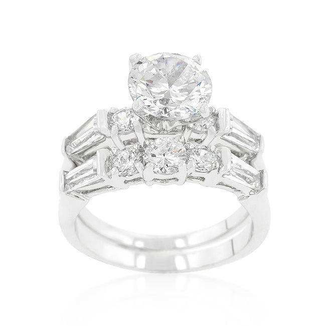 Engagement Set with Large Center Stone - JGI - Flyclothing LLC