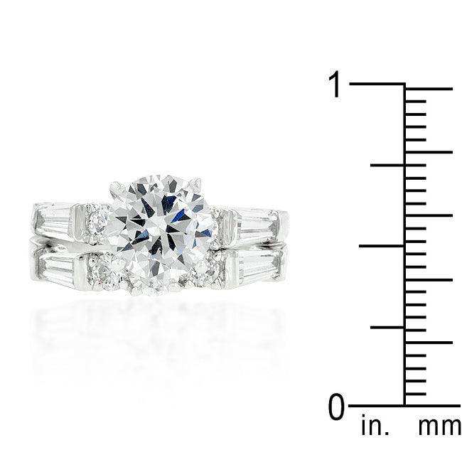 Engagement Set with Large Center Stone - JGI - Flyclothing LLC