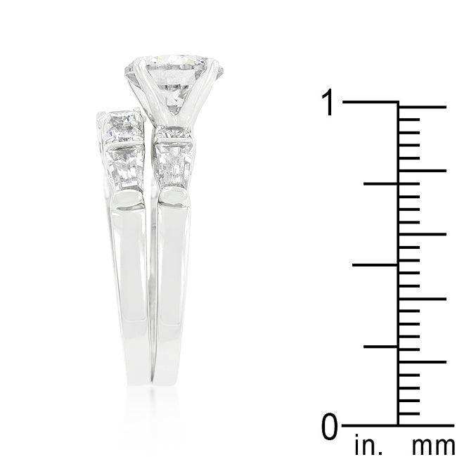 Engagement Set with Large Center Stone - JGI - Flyclothing LLC