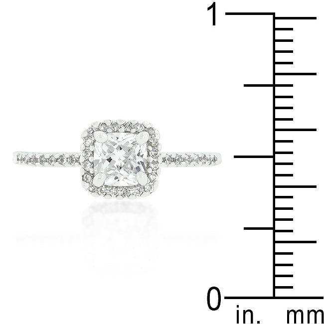 Princess Cut Halo Engagement Ring - JGI - Flyclothing LLC