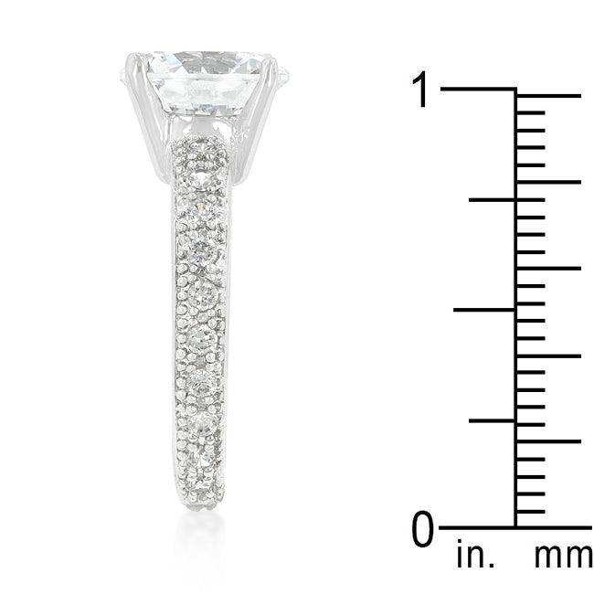 Micro-pave Cubic Zirconia Engagement Ring - JGI - Flyclothing LLC