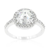 Halo Style Faceted Engagement Ring - JGI - Flyclothing LLC
