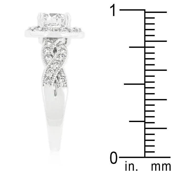 Round Cut Halo Engagement Ring - JGI - Flyclothing LLC