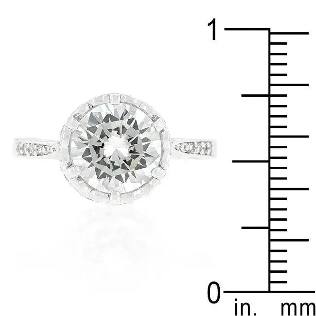 Royal Crest Filigree Cubic Zirconia Ring - JGI - Flyclothing LLC