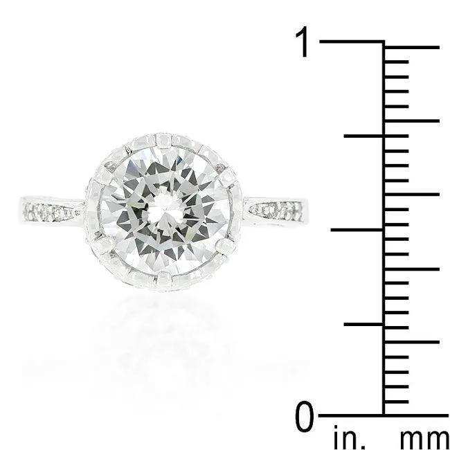 Royal Crest Filigree Cubic Zirconia Ring - JGI - Flyclothing LLC