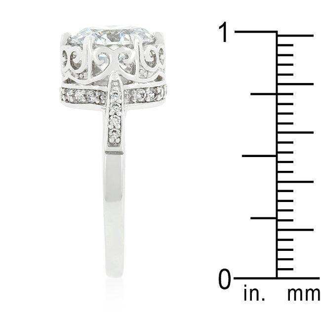 Royal Crest Filigree Cubic Zirconia Ring - JGI - Flyclothing LLC