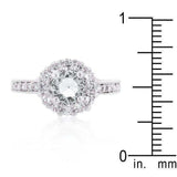 Bella Birthstone Engagement Ring in Clear - JGI - Flyclothing LLC