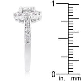 Bella Birthstone Engagement Ring in Clear - JGI