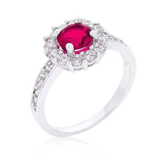 Bella Birthstone Engagement Ring in Pink - JGI - Flyclothing LLC
