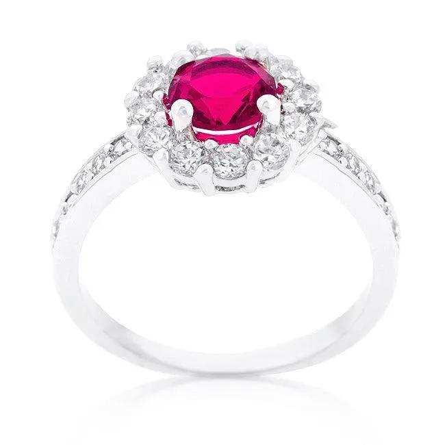 Bella Birthstone Engagement Ring in Pink - JGI - Flyclothing LLC