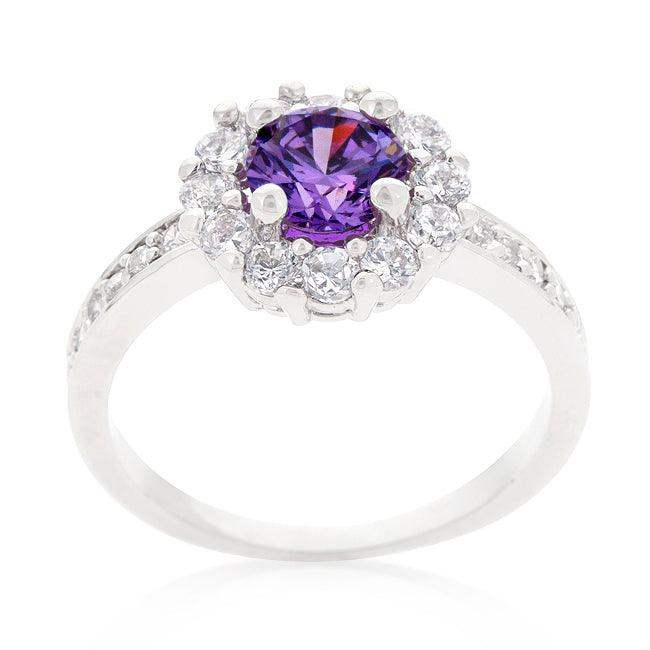 Purple Halo Engagement Ring - JGI - Flyclothing LLC