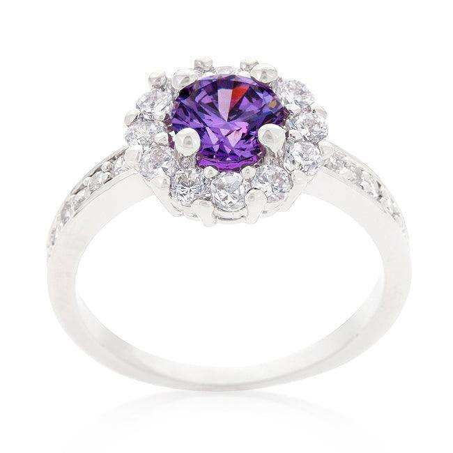 Purple Halo Engagement Ring - JGI - Flyclothing LLC