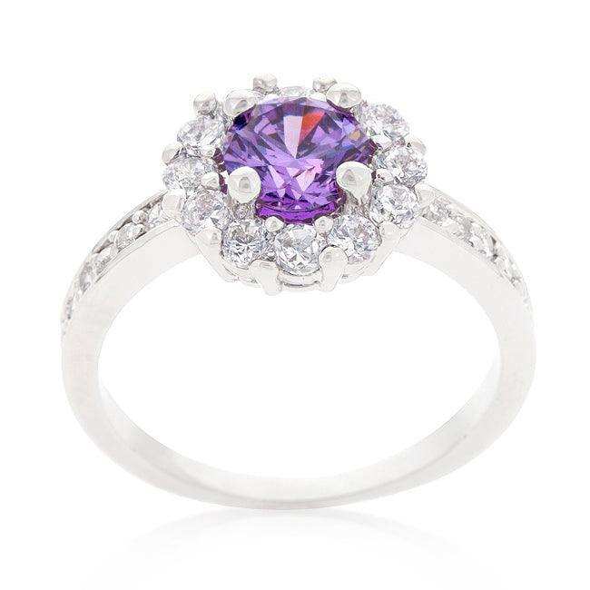 Lavender Halo Engagement Ring - JGI - Flyclothing LLC