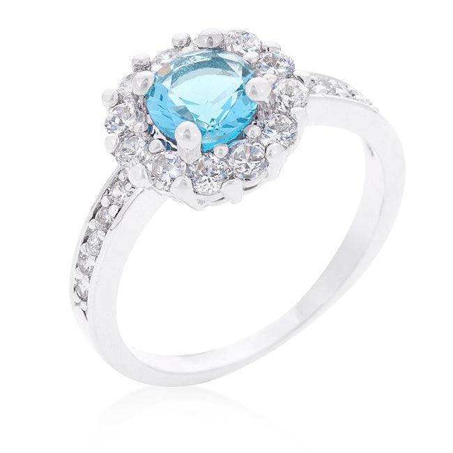 Bella Birthstone Engagement Ring in Blue - JGI - Flyclothing LLC