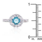 Bella Birthstone Engagement Ring in Blue - JGI - Flyclothing LLC