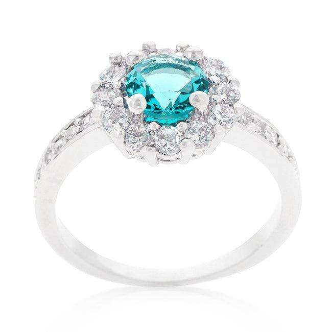 Bella Birthstone Engagement Ring in Blue - JGI - Flyclothing LLC
