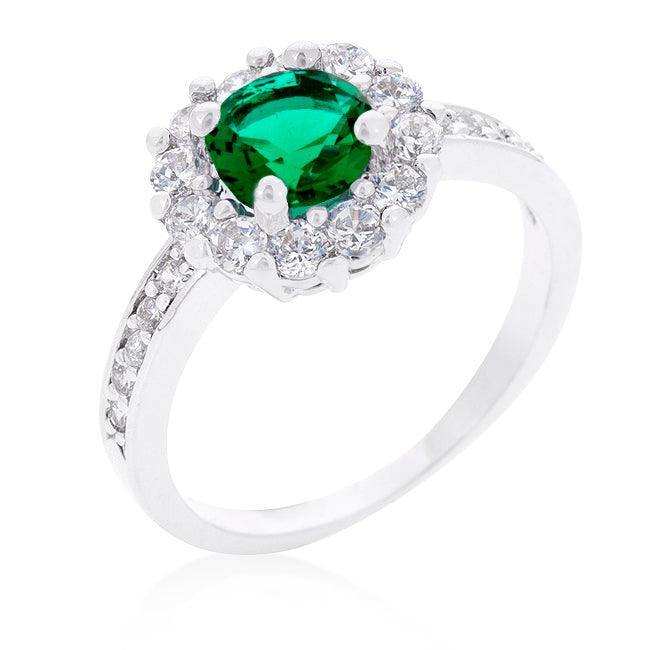 Bella Birthstone Engagement Ring in Green - JGI - Flyclothing LLC