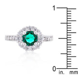 Bella Birthstone Engagement Ring in Green - JGI