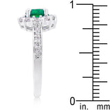 Bella Birthstone Engagement Ring in Green - JGI